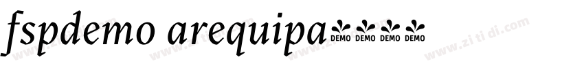 fspdemo arequipa字体转换 fspdemo arequipa字体转换